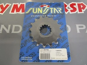 Sunstar Front Sprocket 51716 16T 01-14 Yamaha	 FZ1 98-14 Yamaha YZF-R1 - Picture 1 of 1