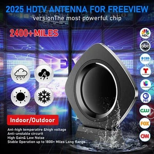 6000 Miles Upgraded TV Antenna Digital HD Antena Indoor HDTV 1080P 4K Long Range - Picture 1 of 12