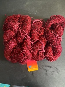 Blue Heron Yarns "Carnelian" confetti yarn 4/pk hand painted yarn - Picture 1 of 1