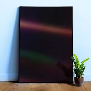 Póster Pale Blue Dot, NASA Voyager 1, 1990 (Carl Sagan) — Póster espacial, ciencia - Imagen 1 de 11