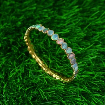 Браслет браслет из натурального огненного опала с драгоценными камнями дешевые женские модные ювелирные изделия ручной работы - Изображение 1 из 4