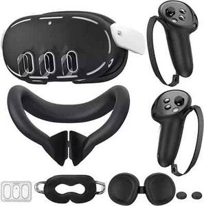 Silicone Cover Compatible with Meta/Oculus Quest 3 Accessories, VR Silicone Face - Picture 1 of 6