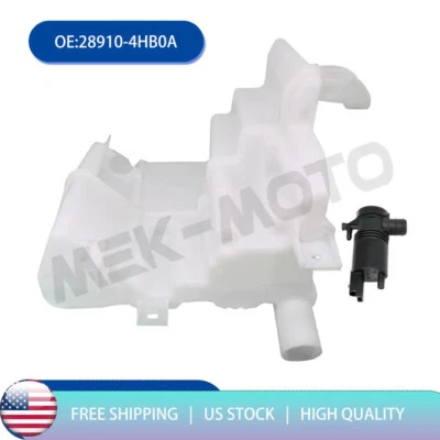 For 2014-22 Infiniti Q50 Q60 Washer Reservoir Windshield Wiper Tank W/Motor - Image 1 of 4