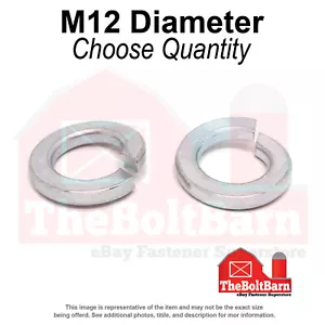 Lavadoras de bloqueo dividido M12 clase 10 transparente zinc (elige cantidad) - Imagen 1 de 7