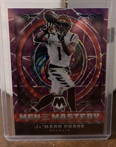 2022 Panini Mosaic Purple Prizm /49 Men of Mastery Ja’marr Chase Bengals 8/49 - Picture 1 of 3