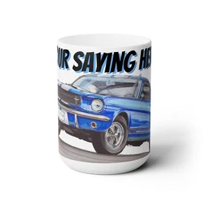 Classic Mustang Fastback Customizable Mug for Car Enthusiast - Vintage Car Gift - Picture 1 of 5