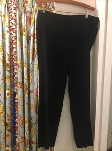 escada wool straight leg slacks pants black 42 10 12 - Picture 1 of 10