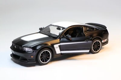 Maisto Ford Mustang BOSS 302 Negro 1:24 Diecast Modelo Coche Juguete Coleccionable 2012 Foto 1 de 4