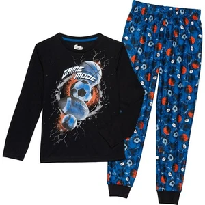 SLEEP IT ON BOYS PAJAMA X2 - GAME MODE SPORTS SZ 6 / 7 - SET 2 PCS SLEEPWEAR - Picture 1 of 1
