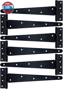 T-Strap Shed Hinge Gate Strap Heavy Duty Hinge Door Barn Gates Hinges ( - Picture 1 of 12