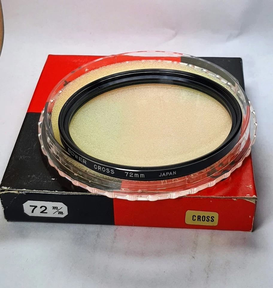 Bower 72mm CS 4x Cross Screen Star Effect Glass Lens Filter Japan 72 mm B-72CS - Image 1 of 4