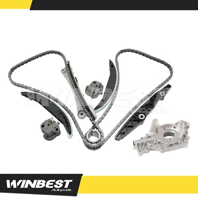 Fit 01-09 Ford Taurus Escape Mazda Tribute 3.0L Timing Chain Kit w/ Oil Pump  - Image 1 of 4