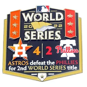 2022 World Series Commemorative Pin - Astros vs. Phillies Limited 1,000 - Picture 1 of 3