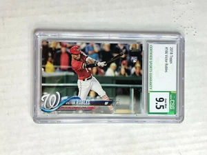 VICTOR ROBLES 2018 Topps Series 1 FLAGSHIP RC #166! CSG GEM MINT 9.5! NATIONALS! - Picture 1 of 3