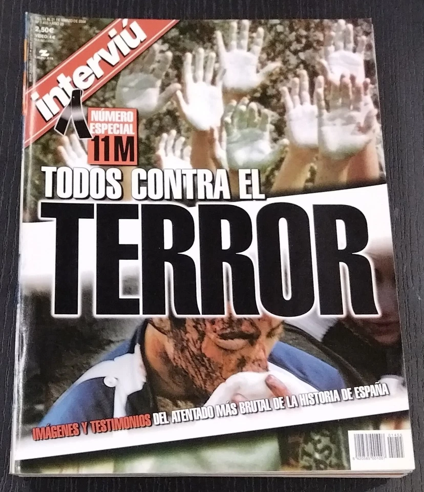 Rivista Interviú, n. 1455, marzo 2004, 11M, Tutti contro il terrore - Immagine 1 di 1