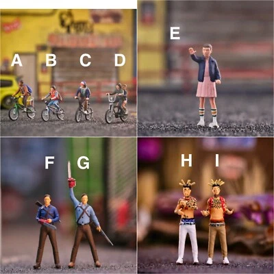 Miniature Figure Stranger Things and more Scale H0 1/87 or  Scale 1/64 Diecast - Image 1 of 4
