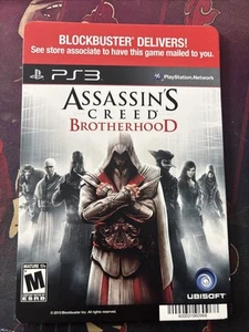 Assassin's Creed Brotherhood PS3 Blockbuster Promo Shelf Display Card ONLY - Bild 1 von 1