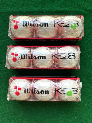Vintage Golf Balls- Wilson K-28 Three sleeves of 3 balls each.  Still sealed. - Image 1 of 4
