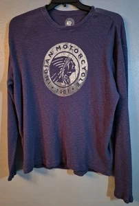 Indian Motorcycle For Lucky Brand blaues Langarm Thermo Shirt Gr. XXL - Bild 1 von 13