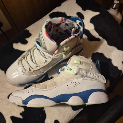 Nike Air Jordan 6 Rings Basketball Shoe 323399-003 SZ 6 Y - Image 1 of 4