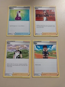 4 pokemon cards- trainer potion, dan, kabu, hop - Picture 1 of 6