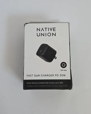 NATIVE UNION Fast GaN 30W Tipo C Cargador Rápido Nuevo Caja Sellada Portátil Tablet Teléfono Foto 1 de 3