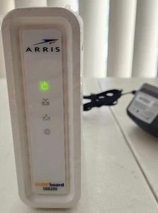 ARRIS SURFboard SB8200 DOCSIS 3.1 10 Gbps Cable Modem W/ Power Cord - Afbeelding 1 van 4