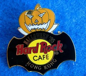 HONG KONG CABEZA DE CALABAZA VAMPIRO ALAS DE MURCIÉLAGO HALLOWEEN 1995 Hard Rock Café PIN - Imagen 1 de 1