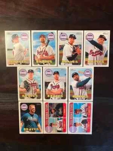 2018 Topps Heritage ATLANTA BRAVES Base Team Set of (10) Fried RC Albies RC - Picture 1 of 1