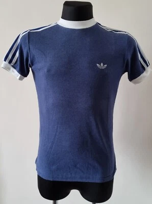 Adidas Vintage Hecho en Francia Ultra Raro Algodón Camisa Talla Pequeña Foto 1 de 4