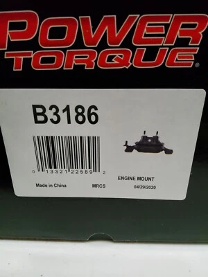  Power Torque Motor Engine Mount B3186 COMPATIBLE VEHICLES CHRYSLER VW DODGE  - Image 1 of 4