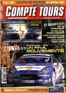 COMPTE TOURS n°215 12/2007 WRC JAPON IRLANDE FFSA MAGNY COURS CEVENNES VAR FUNYO - Imagen 1 de 1