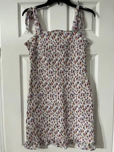 Gapna Women’s Floral Summer Midi Dress Large Spaghetti Strap New - Picture 1 of 10