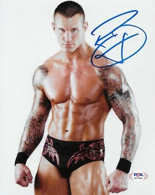 Foto autógrafa firmada por Randy Orton WWE 8x10 #8 con certificado de autenticidad PSA Foto 1 de 2