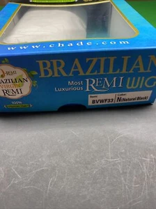 100% HUMAN HAIR O-REMI BRAZILIAN VIRGIN REMI WIG - BVWF33_#N_(Natural Black) - Picture 1 of 5