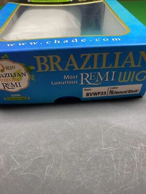 Peluca remi virgen brasileña 100 % cabello humano o-remi - bvwf33_#n_ (Negro natural) Foto 1 de 4