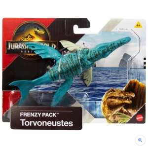 Jurassic World Rebirth Frenzy Pack Dinosaurier Actionfigur Torvoneustes - Bild 1 von 24