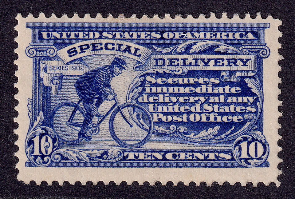 US Scott E6, 1902 Special Delivery, 10c ultramarine, H MINT - Image 1 of 1