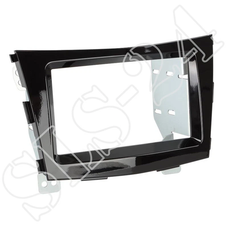 Ssangyong Tivoli ab2015 DOPPEL 2-DIN Auto Radio Blende Einbaurahmen piano black - Bild 1 von 1