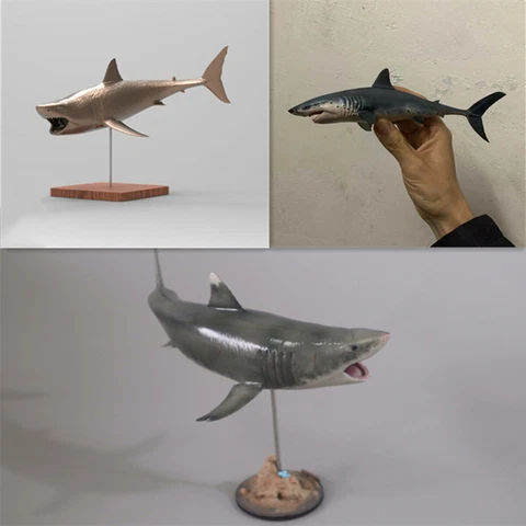 Rheic 1/35 Great White Shark Model Carcharodon Carcharias Collector GK Decor Toy Cover