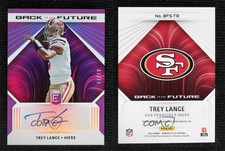 2022 Donruss Elite Back to the Future Signatures Purple /49 Trey Lance Auto