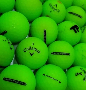 24 pelotas de golf Callaway superblandas verdes mate usadas - 3A grado de valor AAA - Imagen 1 de 5
