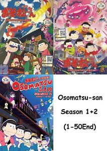 ANIME DVD~Osomatsu-san Season 1+2(1-50End)English subtitle&All region+FREE GIFT