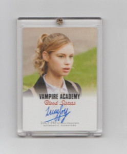 Vampire Academy Blood Sisters Movie Autograph Trading Card Lucy Fry Lissa (H1)