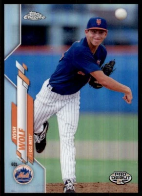 2020 Topps Pro Debut Chrome Refractors #PDC66 Josh Wolf /99 - Image 1 of 2