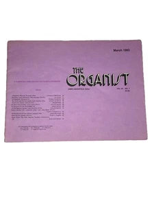 Libro de partituras The Organist marzo 1983 volumen 87 no. 1 órgano sagrado de la iglesia - Imagen 1 de 7