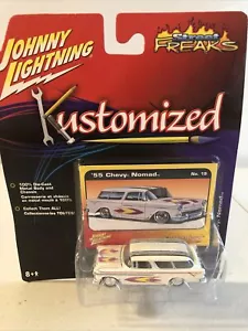 Johnny Lightning Street Freaks 1955 Chevy Nomad camioneta personalizada - Imagen 1 de 6