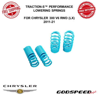 Resorte reductor de rendimiento Godspeed Traction-S para Chrysler 300 11-21 tracción trasera LX V6 Foto 1 de 4