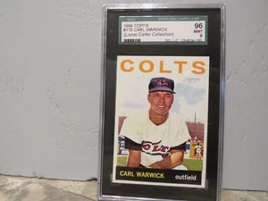 1964 Topps Baseball Carl Warwick #179 SGC 9 como nuevo 1 de 2 colección Lionel Carter - Imagen 1 de 3