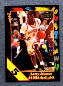1991-92 Wild Card 5 Stripe #1 Larry Johnson No. 1 Pick A35 356